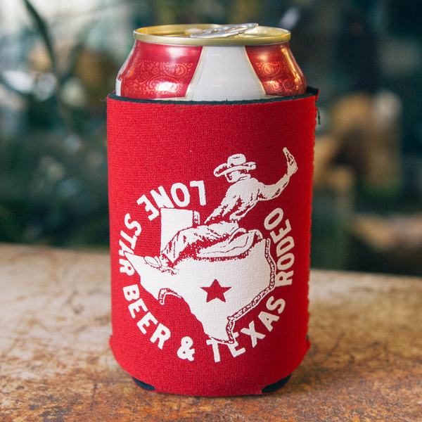 Texas Rider Red Koozie – Lone Star Beer Store