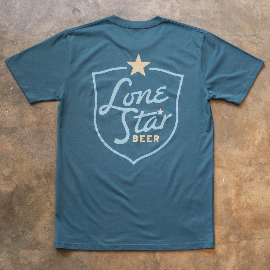 Heavyweight Shield Pocket Tee – Lone Star Beer Store