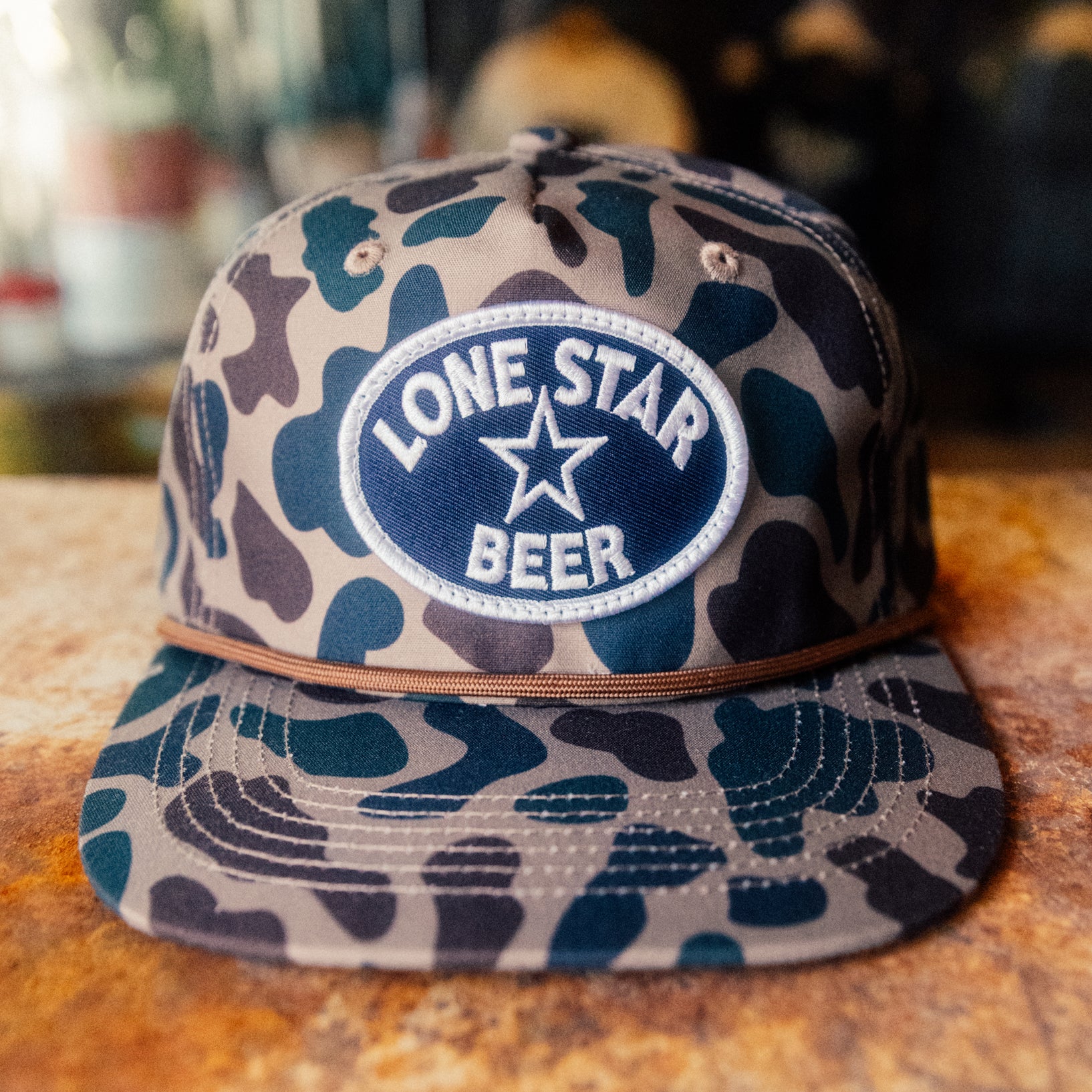 Camo Tacker Patch Rope Cap