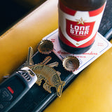 Grid Supply Co. — Forge Leather Beer Holder + Bottle Opener
