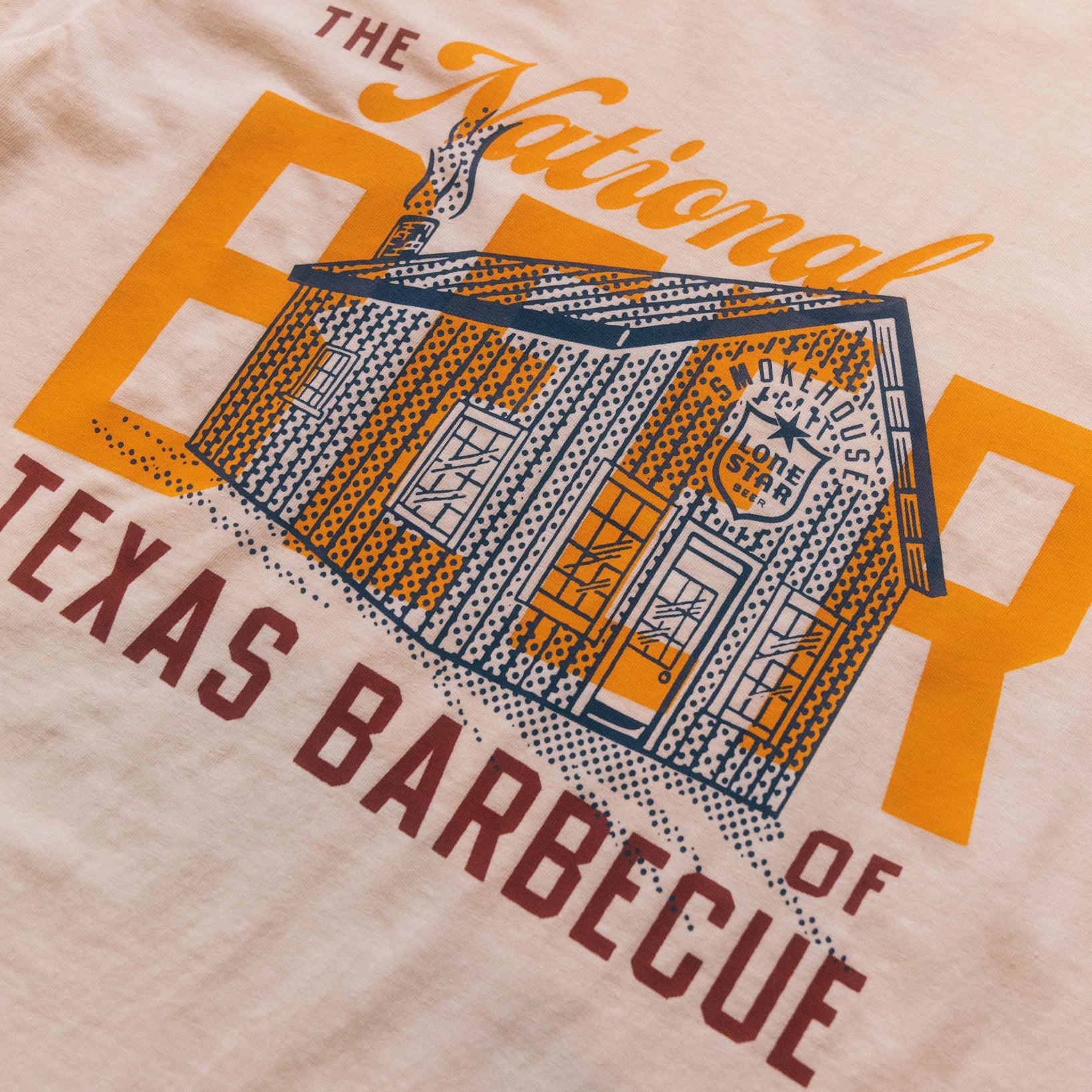 Texas Barbecue Smokehouse Vintage Wash Tee
