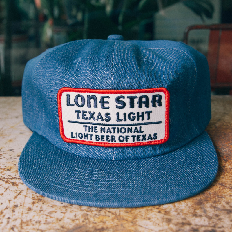 Texas Light Denim Patch Cap Lone Star Beer Store