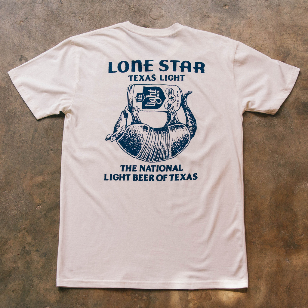 Texas Light Armadillo Tee Lone Star Beer Store