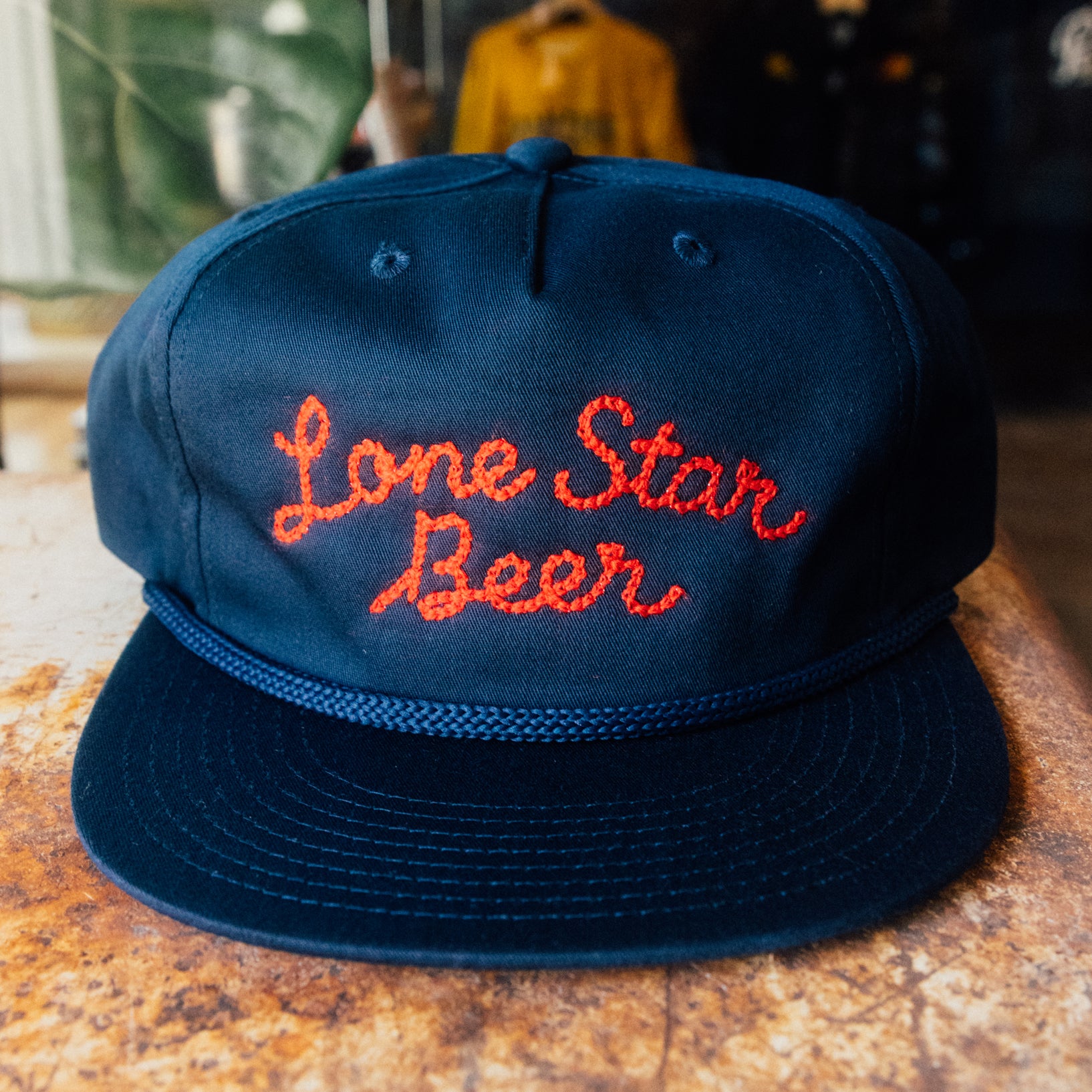 Chainstitch Rope Cap - Red Thread – Lone Star Beer Store