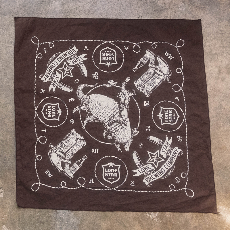 Texas Rodeo Armadilla Rider Bandana